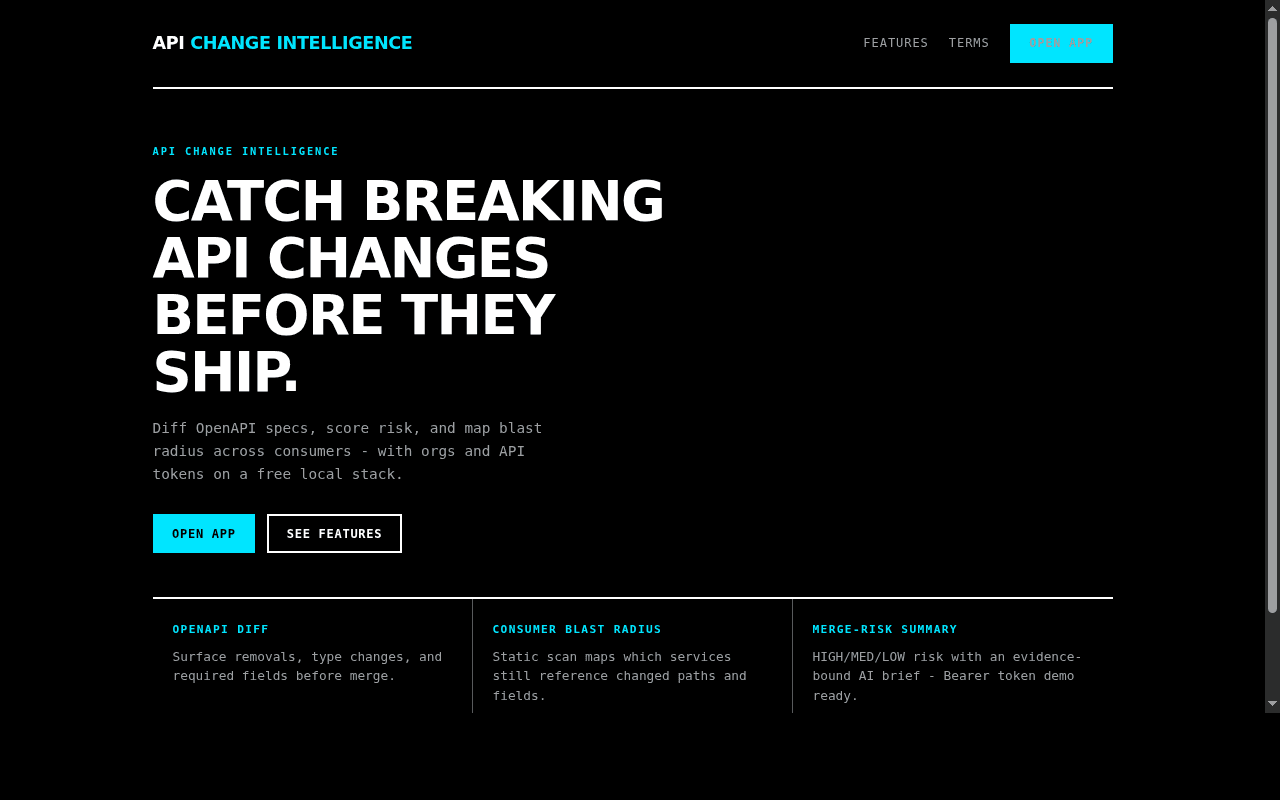 API Change Intelligence